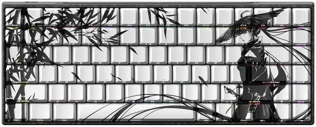 Main image of WLMOUSE Ying75 HE Forged Carbon Fiber RGB 8K Keyboard White TTC Shadow