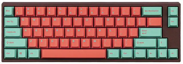 Main image of Leopold x MK FC660M Vapor 65% Double Shot PBT Mechanical Keyboard Cherry MX Red
