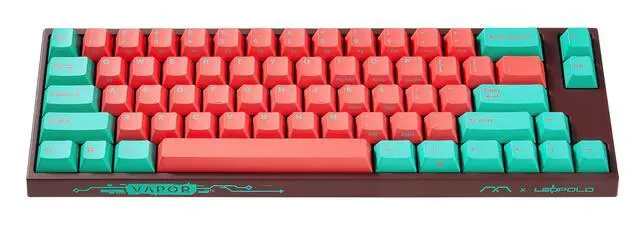 Alt view image 2 of 5 - Leopold x MK FC660M Vapor 65% Double Shot PBT Mechanical Keyboard Cherry MX Red