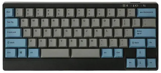 Main image of Leopold FC650MDSBT Bluetooth Blue/Grey PD 65% Double Shot PBT Mechanical Keyboard Cherry MX Blue