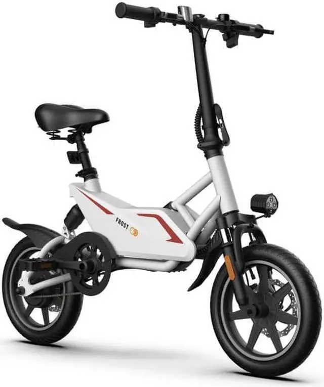 Main image of Gyrocpters Frost Electric City Bike | 350 W Motor, 14-inch tires | Speed 25kmh |Battery Range upto 30km | Dual shocks | Folding Compact ebike