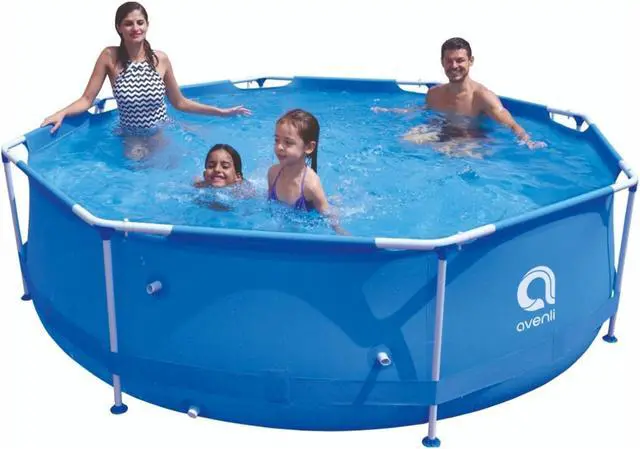 Main image of Avenli Deep Metal Frame Above Ground Swimming Pool Family Swimming Pool | Summer Pool for Kids & Adults | Backyard Pool | 11.9ft x 2.5ft