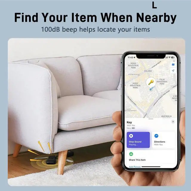 Alt view image 7 of 7 - IMGadgets Smart World Tag | Compatible with Apple Find My (iOS Only) | Easy Setup | Universal Tracking Tag | Compact & Lightweight | Durable & Water-Resistant | MFi certified