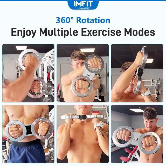 Alt view image 5 of 7 - IMFIT SpinGear Multifunctional Rotator Machine | Dual-Arm Design | Adjustable Resistance (1-12lbs) | 360-Degree Rotation | Anti-Slip Handles | Real-Time Tracking | LCD Display