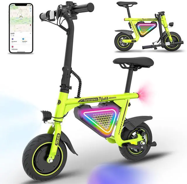 Main image of Gyrocopters Radi8 Electric Ride-on | UL 2272 approved | 25 km Range | 25 km/h Speed | Rear Disc Brakes | LED Lights | LCD Display | Anti-theft GPS Tracker (Green)
