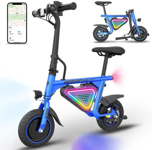 Main image of Gyrocopters Radi8 Electric Ride-on | UL 2272 approved | 25 km Range | 25 km/h Speed | Rear Disc Brakes | LED Lights | LCD Display | Anti-theft GPS Tracker (Blue)