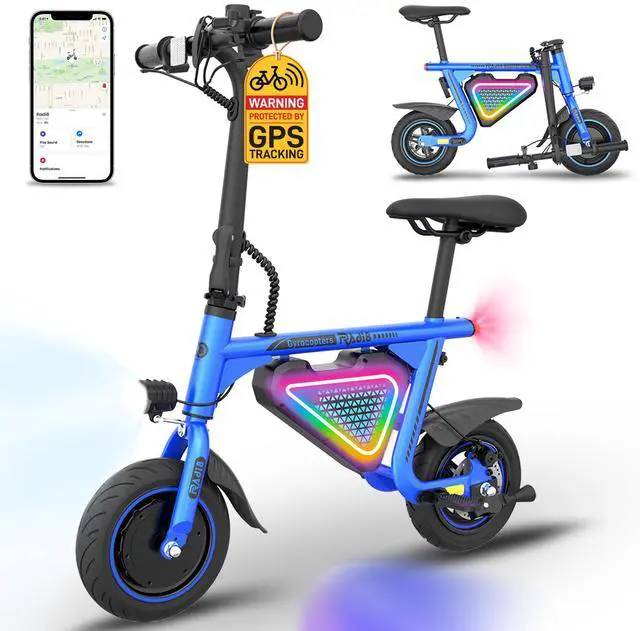 Main image of Gyrocopters Radi8 Electric Ride-on | UL 2272 approved | 25 km Range | 25 km/h Speed | Rear Disc Brakes | LED Lights | LCD Display | Anti-theft GPS Tracker (Blue)