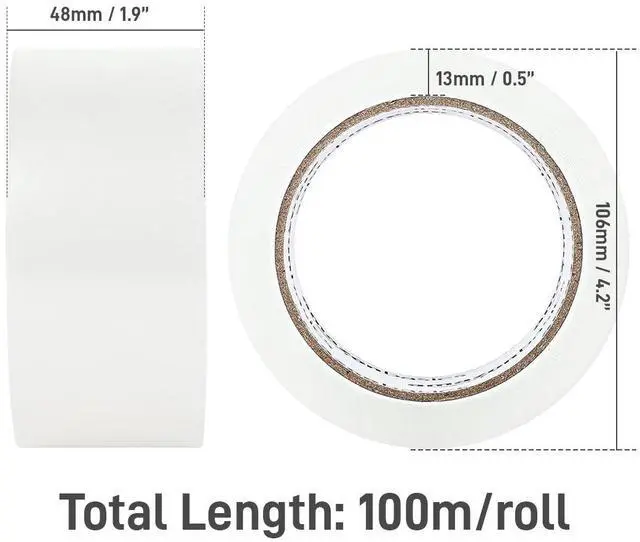 Alt view image 2 of 7 - IMGadgets Clear Packaging Tape | 48mm x 100m Heavy-Duty Roll | Strong Adhesive with Propanoic Acid Glue | 45 Micron Thick | Moisture-Resistant & High Tensile Strength | Ideal for Sealing Boxes, Parcel