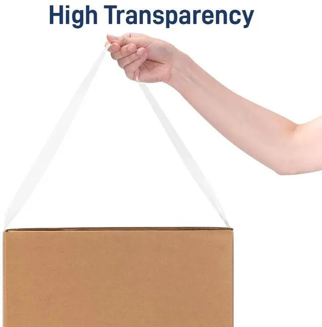 Alt view image 3 of 7 - IMGadgets Clear Packaging Tape | 48mm x 100m Heavy-Duty Roll | Strong Adhesive with Propanoic Acid Glue | 45 Micron Thick | Moisture-Resistant & High Tensile Strength | Ideal for Sealing Boxes, Parcel