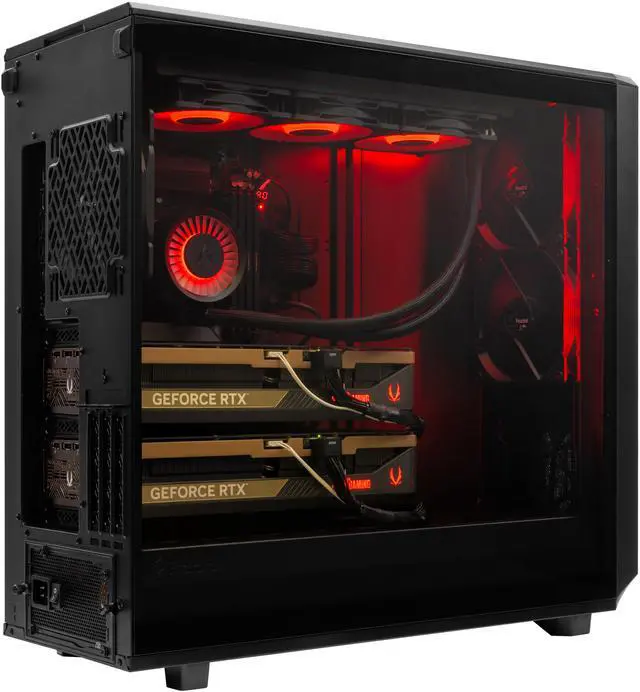 Alt view image 6 of 6 - ArsenalPC MES2X Dual GPU AI Workstation - AMD Ryzen 9-9950X3D 16 core 4.3GHz - 2x GeForce RTX 5090 - 8TB (2x4TB RAID) NVMe SSD - 256GB DDR5 (4X64GB) - 1600W - Windows 11 Liquid Cooled AI ML Desktop PC
