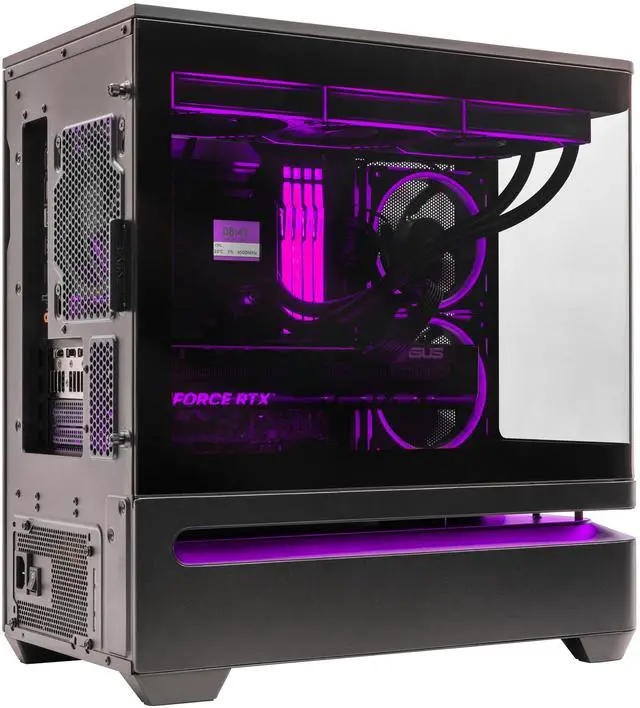 Alt view image 6 of 6 - ArsenalPC ASUS Prime AP202 - AMD Ryzen 7-9700X 8 core 3.8GHz - GeForce RTX 5080 - 2TB NVMe SSD - 128GB DDR5(4X32GB) - 1000W - Windows 11 Liquid Cooled with LCD Gaming PC WiFi RGB