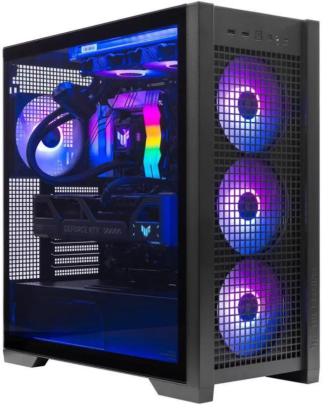 Main image of ASUS TUF GT302 - AMD Ryzen 7-9700X 8 core 3.8GHz - GeForce RTX 5060 Ti - 2TB HDD + 1TB NVMe SSD - 32GB DDR5(2X16GB) - 750W - Windows 11 Liquid Cooled Gaming Desktop PC WiFi RGB