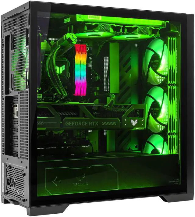 Alt view image 3 of 7 - ASUS TUF GT302 - AMD Ryzen 7-9700X 8 core 3.8GHz - GeForce RTX 5060 Ti - 2TB HDD + 1TB NVMe SSD - 32GB DDR5(2X16GB) - 750W - Windows 11 Liquid Cooled Gaming Desktop PC WiFi RGB