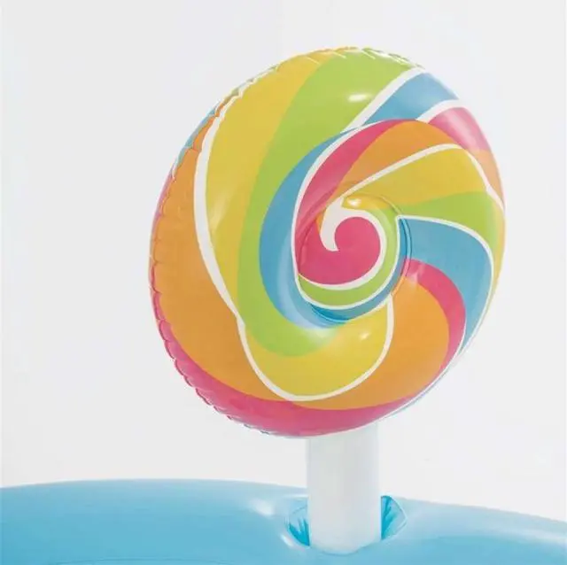 Alt view image 7 of 7 - Intex - Candy Zone Aquatic Playground, 116 '' x 75 '' x 51 '', Includes 2 Pools, 1 Slide and Accessories, Multicolored