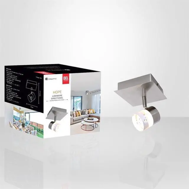 Alt view image 2 of 2 - Xtricity - 1 Head Ceiling Light with Integrated LED, 5.1 '' Width, From the Hope Collection, Nickel