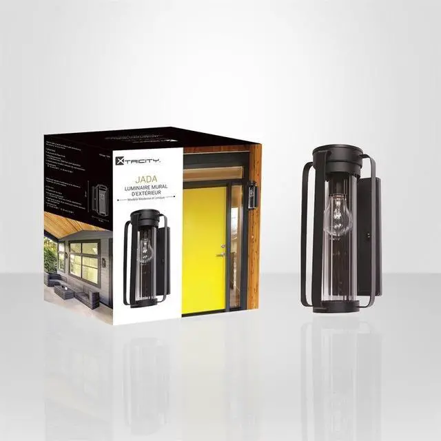 Alt view image 2 of 2 - Xtricity - Outdoor Wall Light, 12.99 '' Height, From The Jada Collection, Black