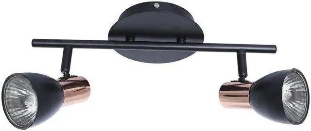Main image of Xtricity - 2 Heads Ceiling Light, 16.1 '' Width, From the Riviera Collection, Black