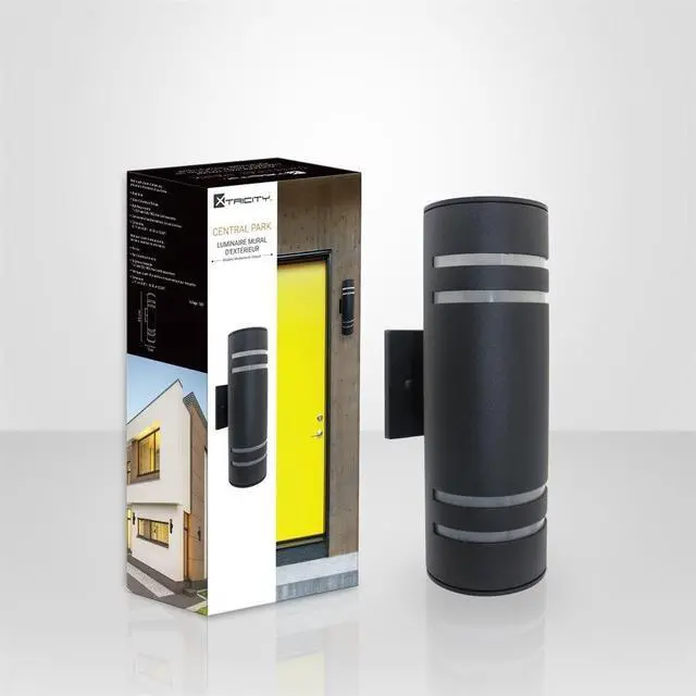 Alt view image 2 of 2 - Xtricity - Outdoor Wall Light, 12.99 '' Height, From Central Park Collection, Black Aluminum