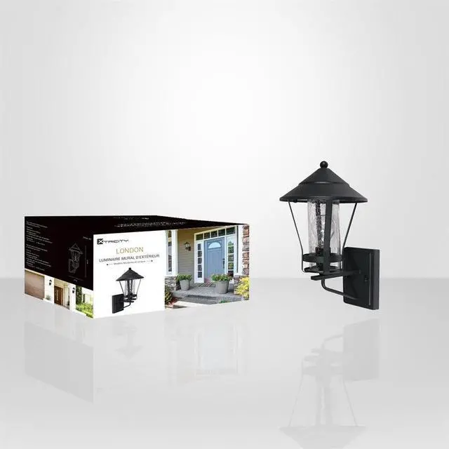 Alt view image 2 of 2 - Xtricity - Outdoor Wall Light, 15 '' Height, From The London Collection, Black