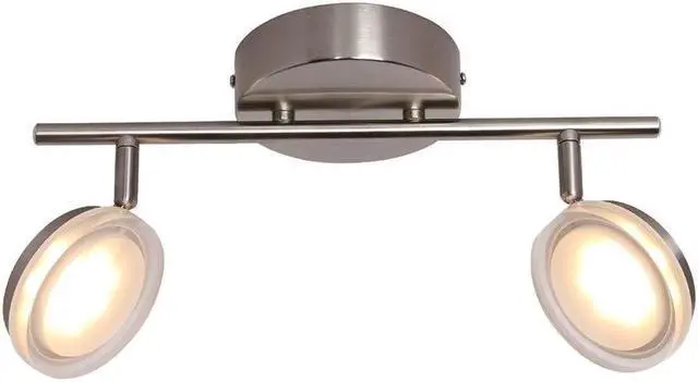 Main image of Xtricity - 2 Heads Ceiling Light with Integrated LED, 14.56 '' Width, From Anita Collection, Nickel