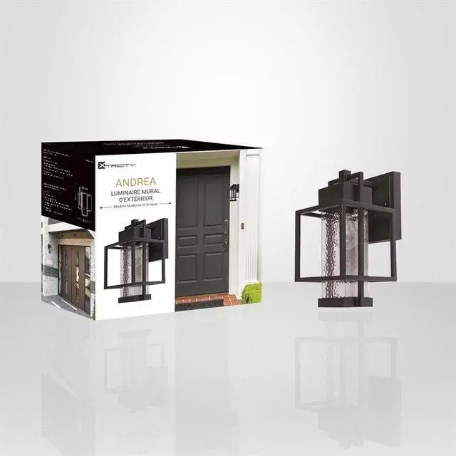 Alt view image 2 of 2 - Xtricity - Outdoor Wall Light, Height 11.81 '', From Andrea Collection, Black