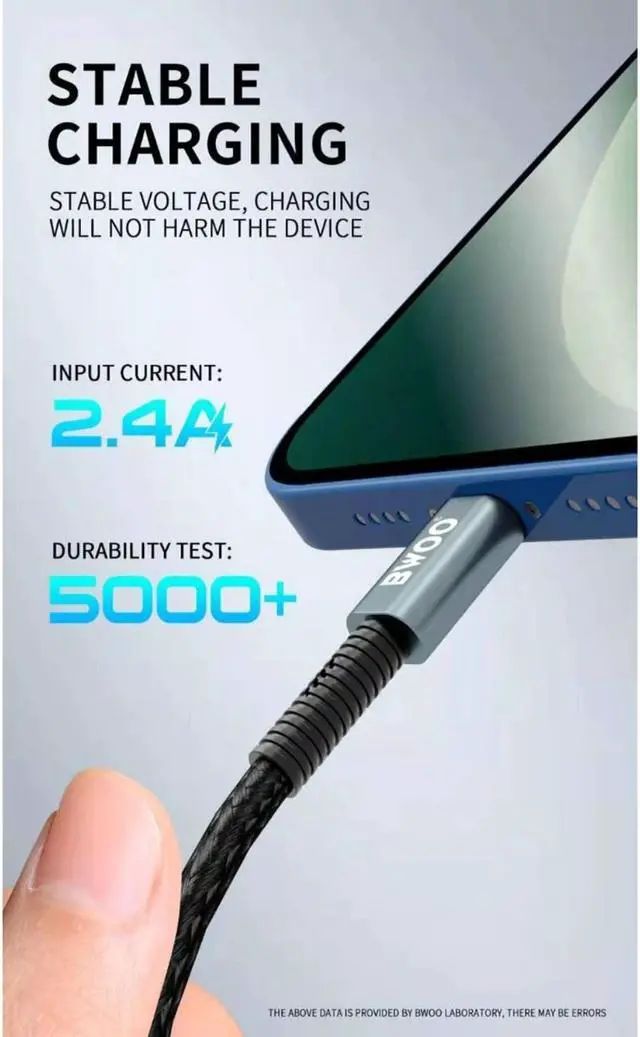 Alt view image 3 of 7 - USB to Lightning Cable, 1 Meter Length, Braided Nylon and Aluminum Alloy Shell