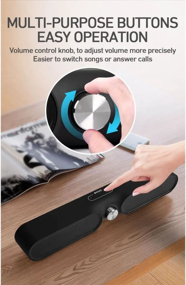 Alt view image 5 of 7 - Wireless Dual Speaker, Bluetooth 5.0, 6 Hours Continuous Playback