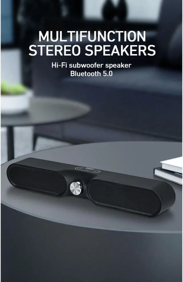 Alt view image 6 of 7 - Wireless Dual Speaker, Bluetooth 5.0, 6 Hours Continuous Playback