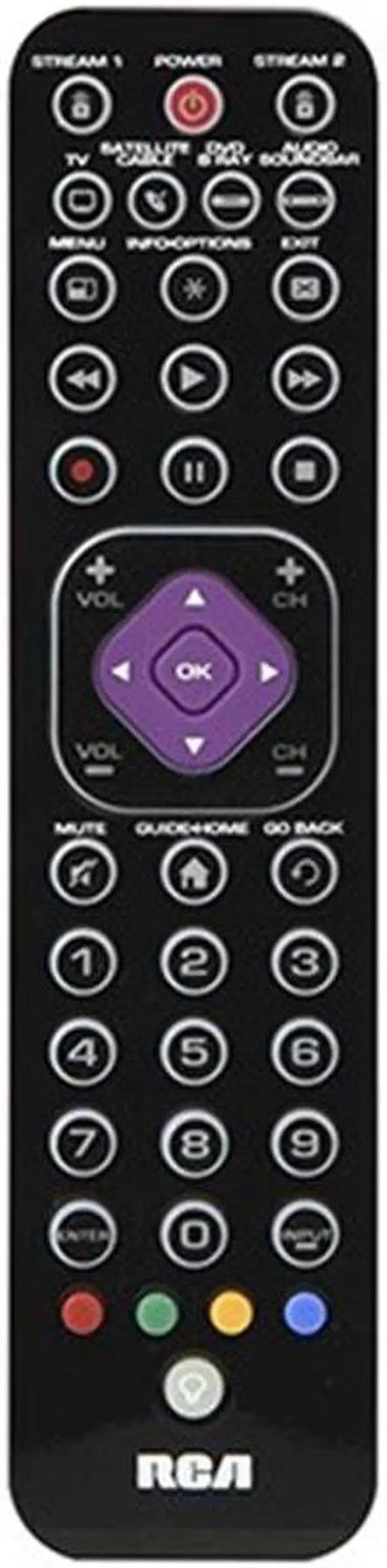 Main image of RCA RCRTBL06BE 6-Device Ultra-Slim Universal Remote