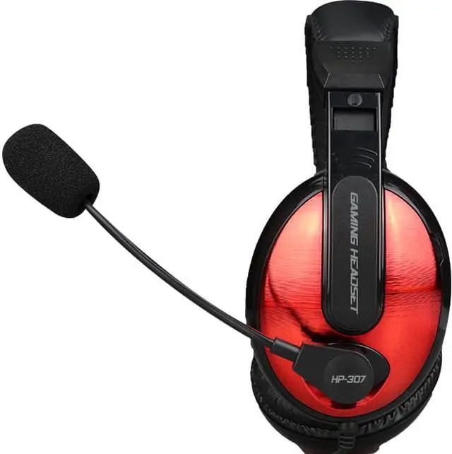Alt view image 2 of 8 - Xtrike Me HP-307 - Wired Gaming Headset, On-Ear with Microphone, Red