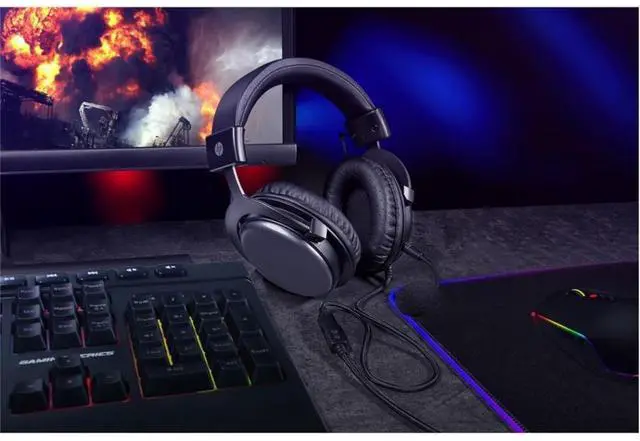 Alt view image 7 of 7 - HP - Wired Stereo Gaming Headset With Microphone And Volume Control, 2 Meter Cable, Blac
