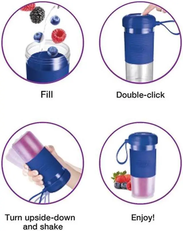 Alt view image 2 of 3 - Salton - Rechargeable Portable Blender, 300ml Capacity