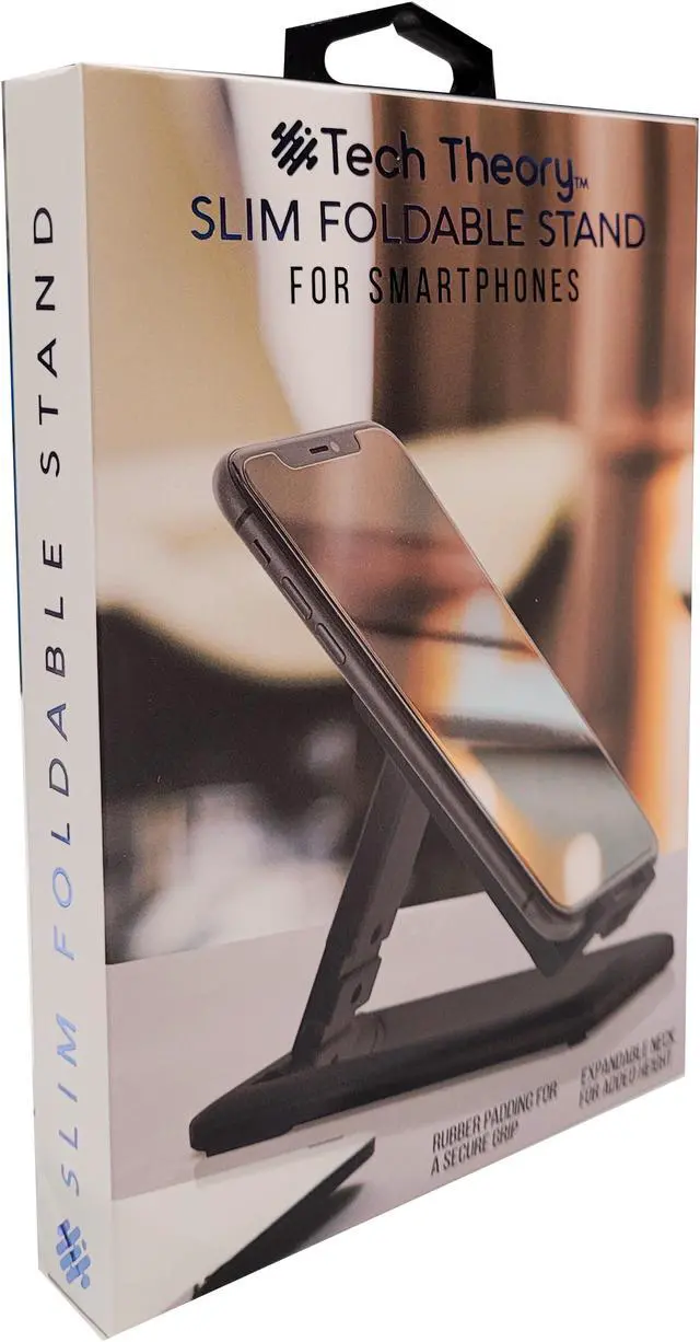 Alt view image 3 of 3 - Tech Theory - Slim Foldable Stand for SmartPhone, Anti-slip, Black