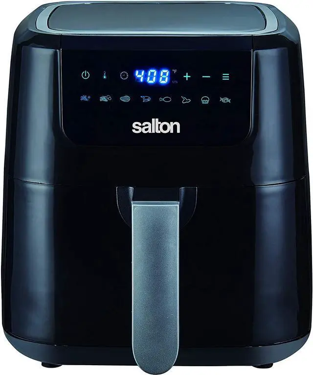 Alt view image 2 of 6 - Salton Digital Air Fryer XL, 5L Capacity with 8 Preset Functions, Black AF2085