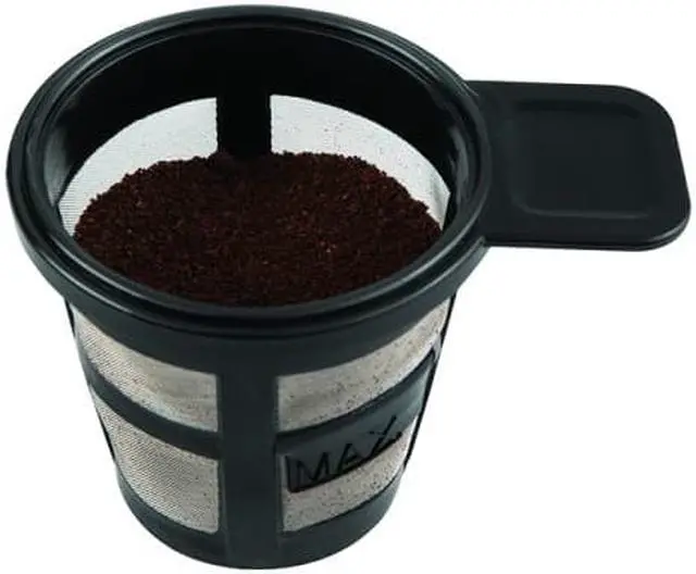 Alt view image 4 of 5 - Salton FC1952 2 in 1 Single Serve K-Cups or Coffee filter Basket Coffee Maker Stainless Steel