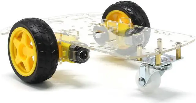 Main image of Globaltone 03541 Smart Motor Robot Car Chassis Battery Box Kit Speed Encoder for Arduino