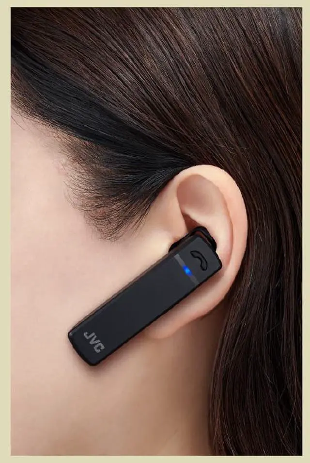 Alt view image 5 of 20 - JVC HA-C300 One-Piece Bluetooth Rechargeable Long-Life Earpiece, HD Voice Compatible, Black