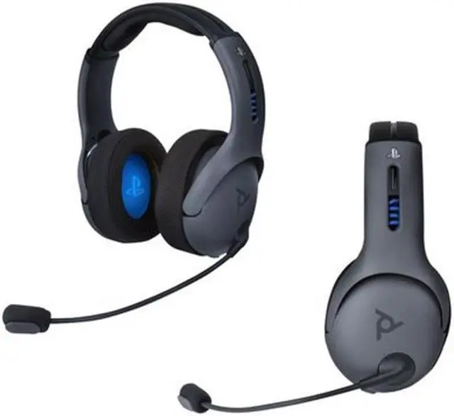Alt view image 4 of 13 - PDP LVL50 Wireless Gaming Headset with Microphone for PlayStation 4 Grey