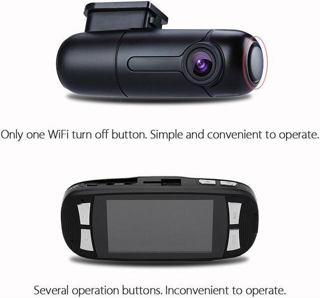 Blueskysea Original B2W Dual Lens DVR Car Dash Cam HD 1080P WiFi Camera  With GPS Hardwire Kit Support 24 Hours Parking Monitor