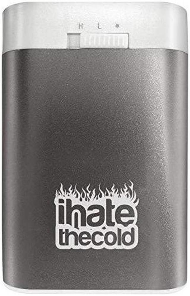 Midi Black iHateTheCold Rechargeable Hand Warmer and 7800mAh Power Bank