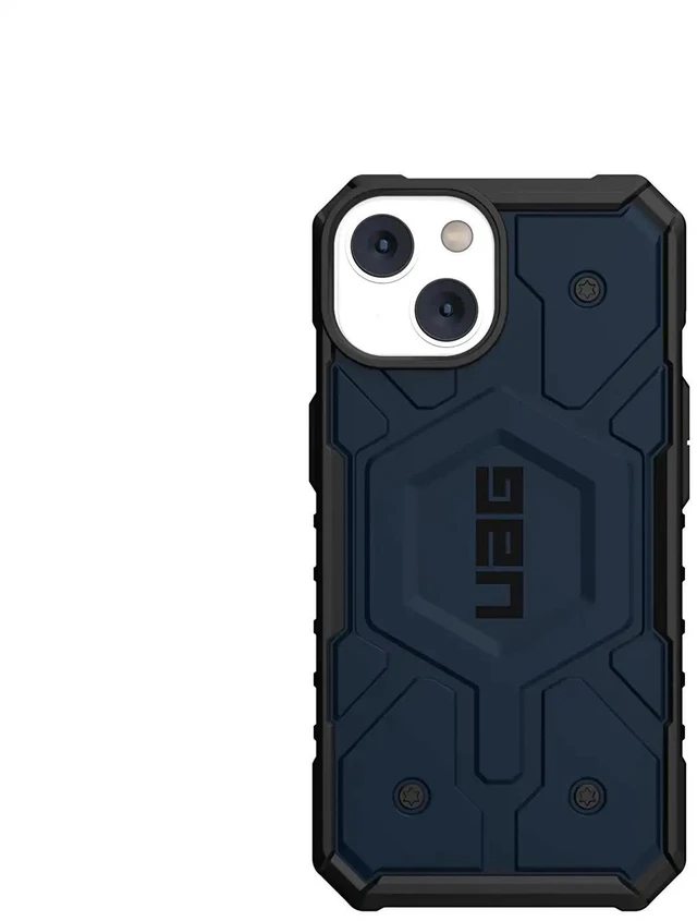 Alt view image 3 of 6 - UAG Designed for iPhone 14 Case Blue Mallard 6.1" Pathfinder Built-in Magnet Compatible with MagSafe Charging Slim Lightweight Shockproof Dropproof Rugged Protective Cover by URBAN ARMOR GEAR