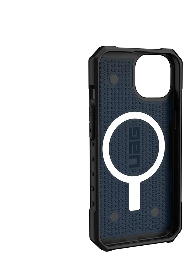 Alt view image 5 of 6 - UAG Designed for iPhone 14 Case Blue Mallard 6.1" Pathfinder Built-in Magnet Compatible with MagSafe Charging Slim Lightweight Shockproof Dropproof Rugged Protective Cover by URBAN ARMOR GEAR