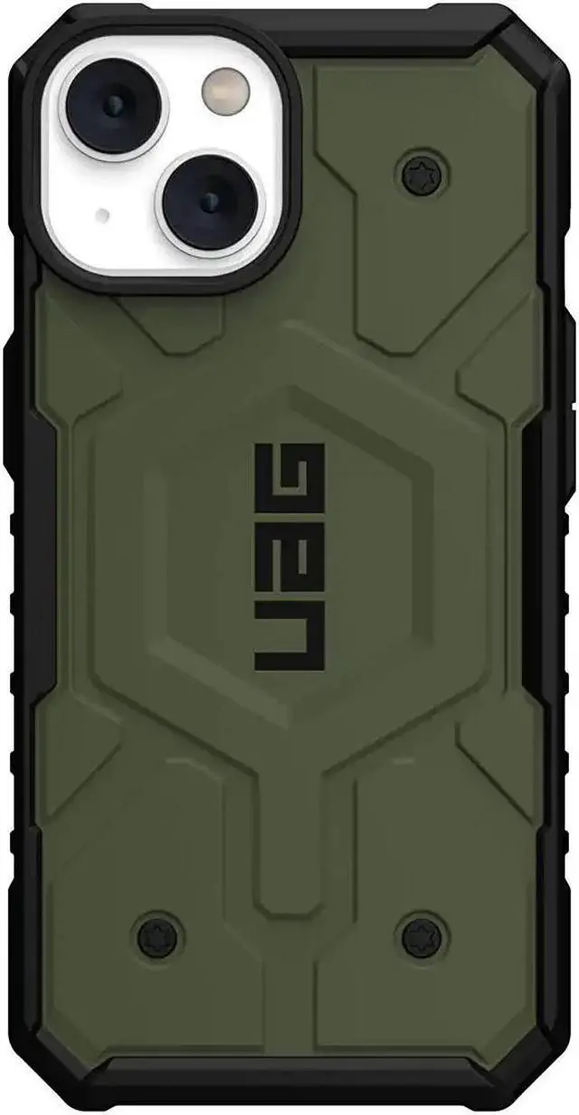 Alt view image 3 of 7 - UAG Designed for iPhone 14 Case Green Olive 6.1" Pathfinder Built-in Magnet Compatible with MagSafe Charging Slim Lightweight Shockproof Dropproof Rugged Protective Cover by URBAN ARMOR GEAR