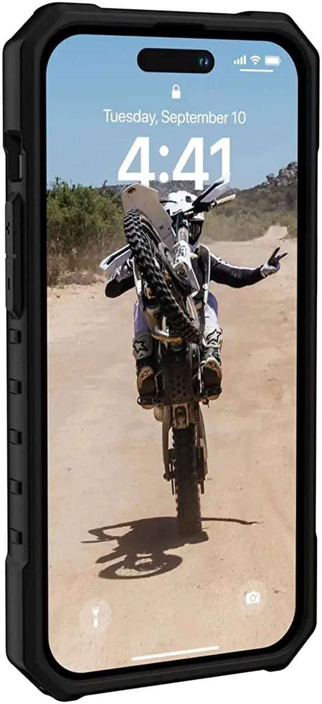 Alt view image 4 of 7 - UAG Designed for iPhone 14 Pro Case Black 6.1" Pathfinder Built-in Magnet Compatible with MagSafe Charging Slim Lightweight Shockproof Dropproof Rugged Protective Cover by URBAN ARMOR GEAR
