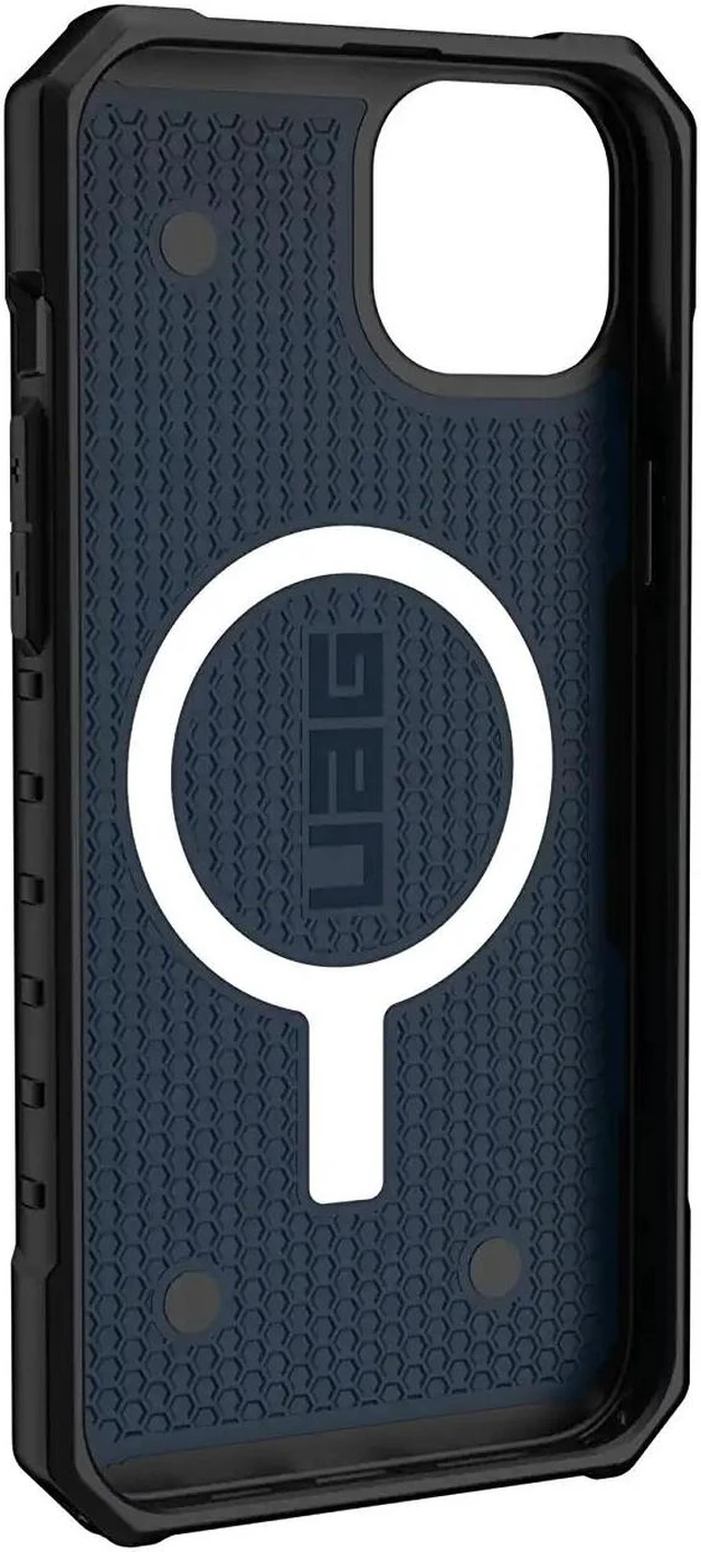 Alt view image 5 of 6 - UAG Designed for iPhone 14 Plus Case Blue Mallard 6.7" Pathfinder Built-in Magnet Compatible with MagSafe Charging Slim Lightweight Shockproof Dropproof Rugged Protective Cover by URBAN ARMOR GEAR