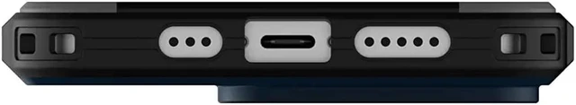Alt view image 6 of 6 - UAG Designed for iPhone 14 Pro Case Blue Mallard 6.1" Civilian Built-in Magnet Compatible with MagSafe Charging Sleek Ultra Thin Slim Dropproof Shockproof Protective Cover by URBAN ARMOR GEAR
