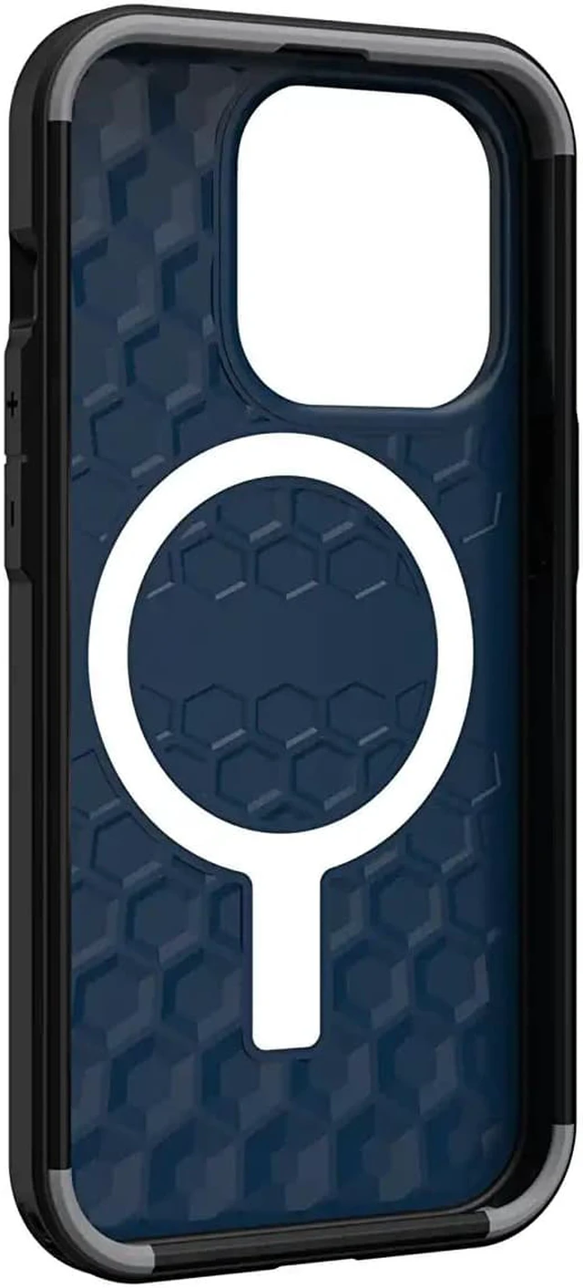 Alt view image 5 of 6 - UAG Designed for iPhone 14 Pro Case Blue Mallard 6.1" Civilian Built-in Magnet Compatible with MagSafe Charging Sleek Ultra Thin Slim Dropproof Shockproof Protective Cover by URBAN ARMOR GEAR
