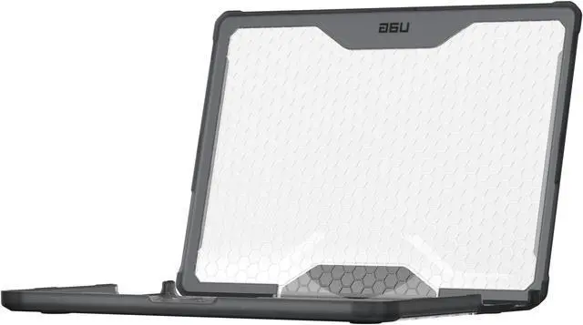 Alt view image 7 of 7 - UAG MacBook Pro 14-inch (2021) (A2442) Case Plyo Feather-Light Translucent Rugged Military Drop Tested Laptop Cover, Ice