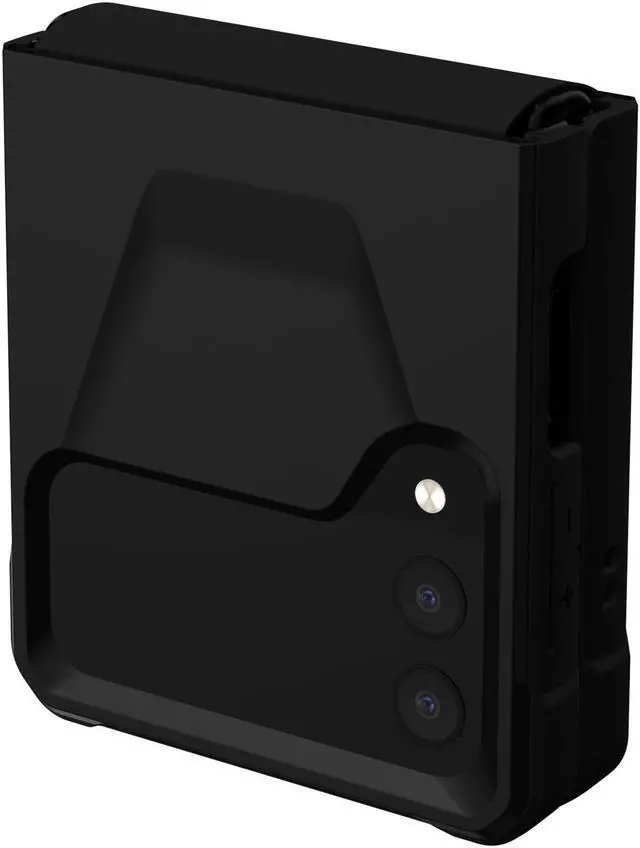 Alt view image 7 of 8 - UAG Designed for Samsung Galaxy Z Flip 4 Case 2022 Black Civilian Sleek Ultra-Thin Shock-Absorbent Protective Cover by URBAN ARMOR GEAR