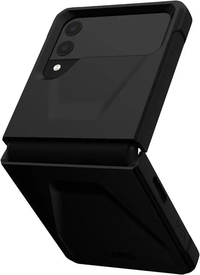 Alt view image 6 of 8 - UAG Designed for Samsung Galaxy Z Flip 4 Case 2022 Black Civilian Sleek Ultra-Thin Shock-Absorbent Protective Cover by URBAN ARMOR GEAR